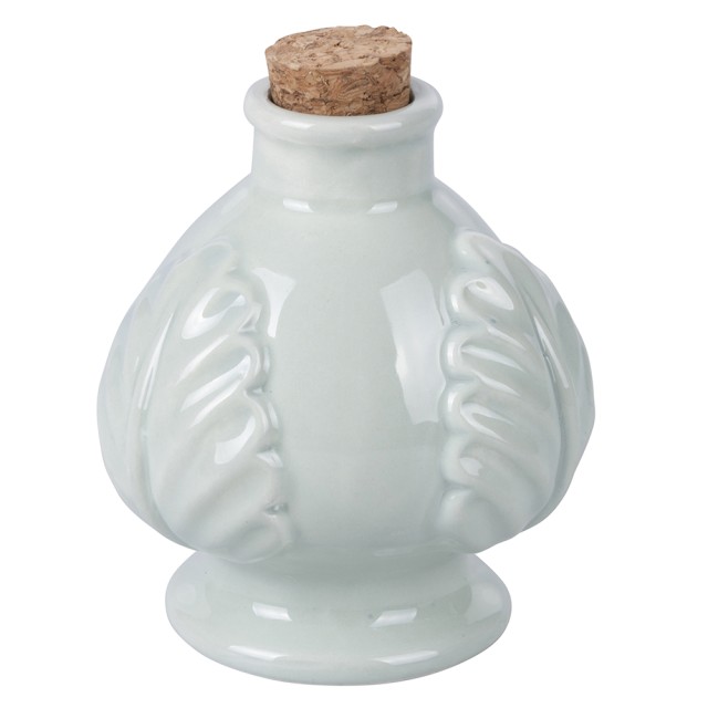 Villa dEste Home Μίνι Κεραμικό Δοχείο Λαδιού 120 ml με Πώμα από Φελλό σε Σοφιστικέ Πράσινο (Σετ 4 Τεμαχίων) 5920823