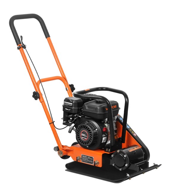 VEVOR Πλάκα Συμπύκνωσης Βενζίνης 6,5 HP 196cc 10,5 kN 51 x 37 cm RYPBYSJ65HPW1EMWD001V0