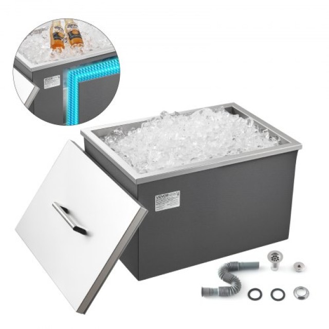 VEVOR Ανοξείδωτο Ψυγείο Πάγου 30L QRSCBC201BXGIKX41002V0