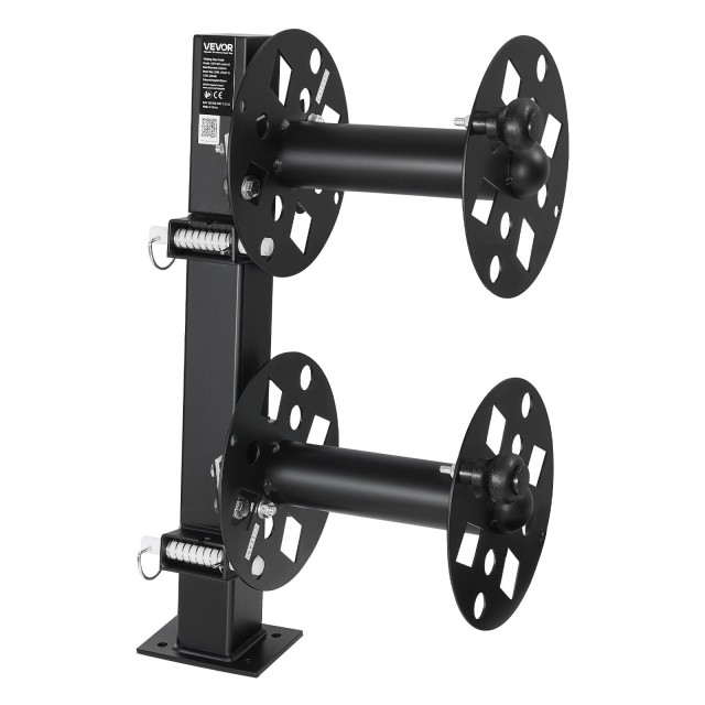 VEVOR Βαρέος Τύπου Διπλή Ανέμη Καλωδίων Συγκόλλησης για 45,7 μ. (50 mm²) και 38 μ. (70 mm²), Ατσάλι με Ηλεκτροστατική Βαφή και Πείρο Ασφάλισης HJDLJPJTSL2ZHXD0P001V0