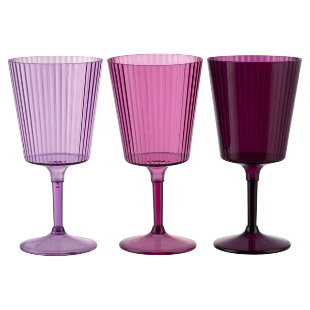 Villa DEste  Σετ 12 τμχ Κύπελλο 400 ml μοβ σε πλαστικό PS Shades of Provence Unico 5925010