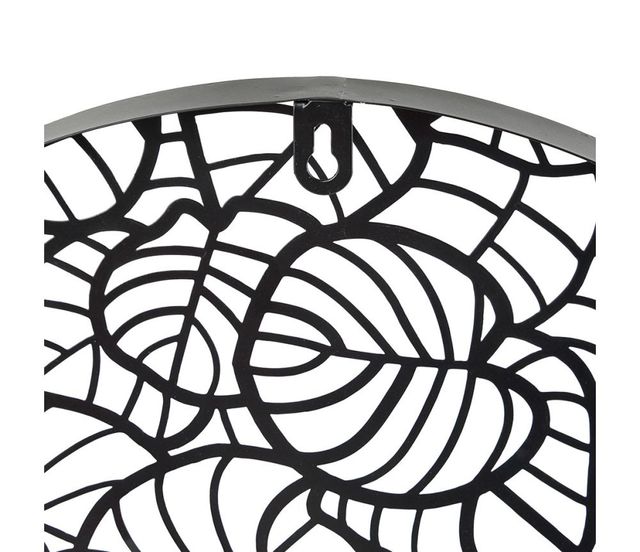 Ostaria Ρολόι Μεταλλικό Calathea Μαύρο και Χρυσό D40cm -37637