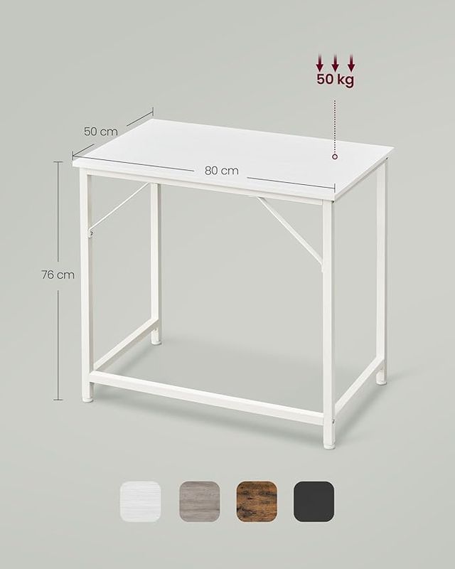 Μεταλλικό Γραφείο Υπολογιστή 50 x 80 x 76 cm VASAGLE LWD038W44