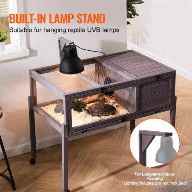 Ξύλινο Σπίτι Χελώνας VEVOR για Εσωτερικό & Εξωτερικό Χώρο MZWGXMZDGJJ0EYRH1V0