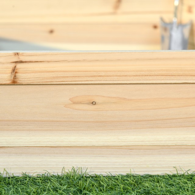 Κρεβάτι Outsunny Garden χωρίς βάση και με συμπλεκτική δομή, σε ξύλο, 100x92x16cm 845-676