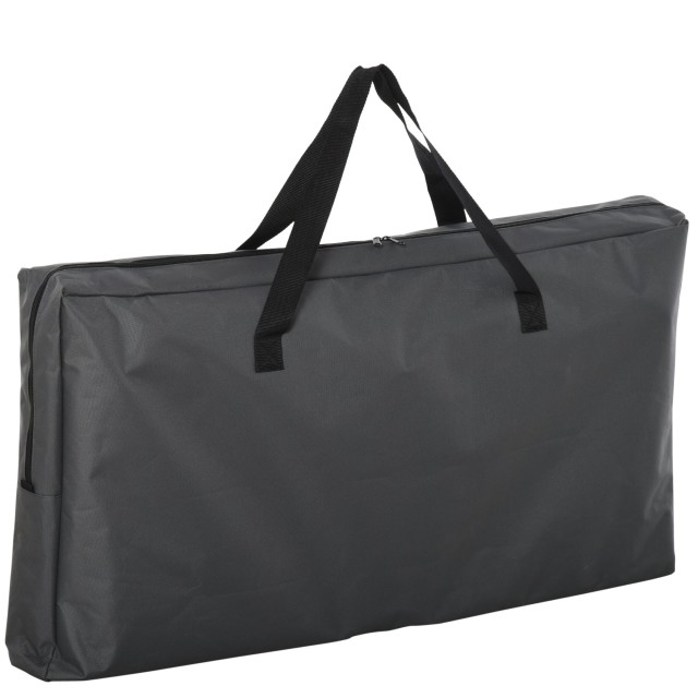 Κουζίνα Camping Outsunny από αλουμίνιο με διπλό ντουλάπι, 3 ράφια και τσάντα μεταφοράς A20-159