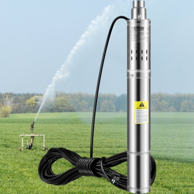 Υποβρύχια Αντλία VEVOR 550W, 230V, 35L/min, 108m, Ανοξείδωτη, IP68 SJQSBLGBOC5503XPYV2