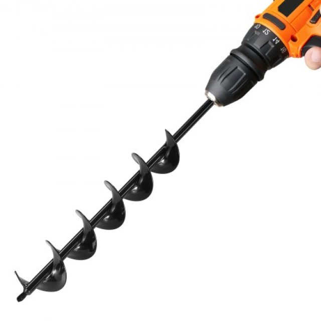 VEVOR Σπειροειδές Τρυπάνι Γης 8x60cm για Γλάστρες LXZZT1G80MM6E08ZC001V0