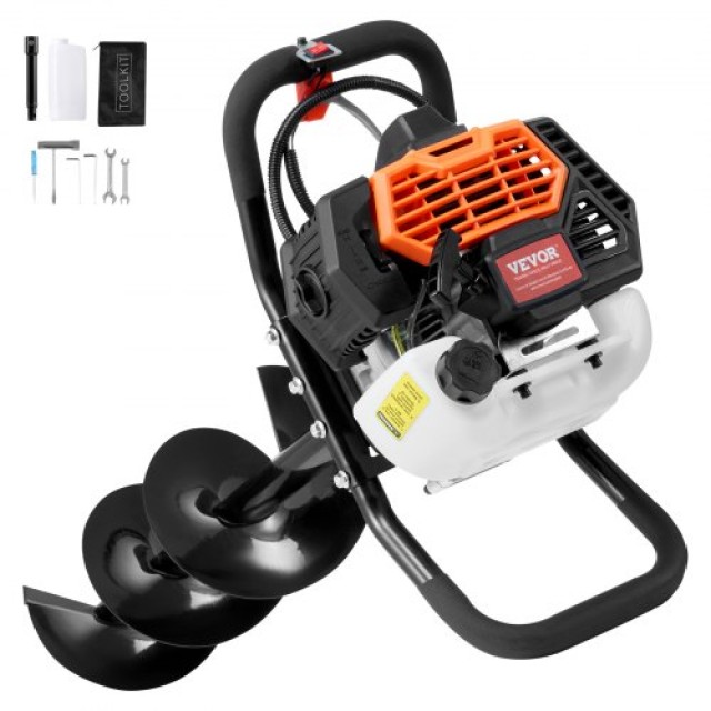 VEVOR  Τρυπάνι Γαιών Βενζίνης 52CC 1450W με 8 Μύτη & 1 Προέκταση RYLXZ8YC1G52RTZUCV0