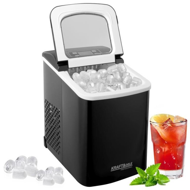 Kraft&Dele Αυτόματη Παγομηχανή 110W Χωρητικότητας 2lt για Παραγωγή 12kg/24h KD-4123
