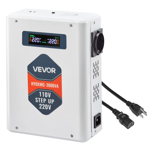 VEVOR 3000VA Βαρέως Τύπου Μετατροπέας Τάσης 110V σε 220V (2400W max) DXDYZHQSY2205XVNZ001V7
