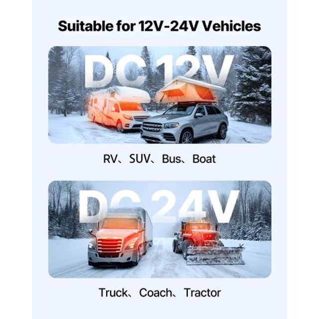 VEVOR Φορητός Θερμαντήρας Diesel 8 kW με Ψηφιακή Οθόνη VEVOR ZCJRQDC12V8KM839A001V9