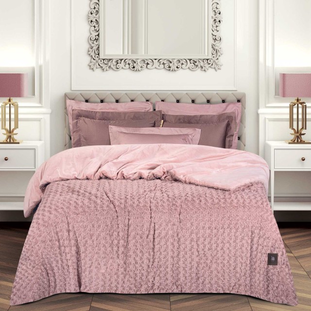 GREENWICH POLO CLUB Κουβερτοπάπλωμα Rabbit Faux Fur King Essential 3961 σε Απόχρωση  Nude 221910303961