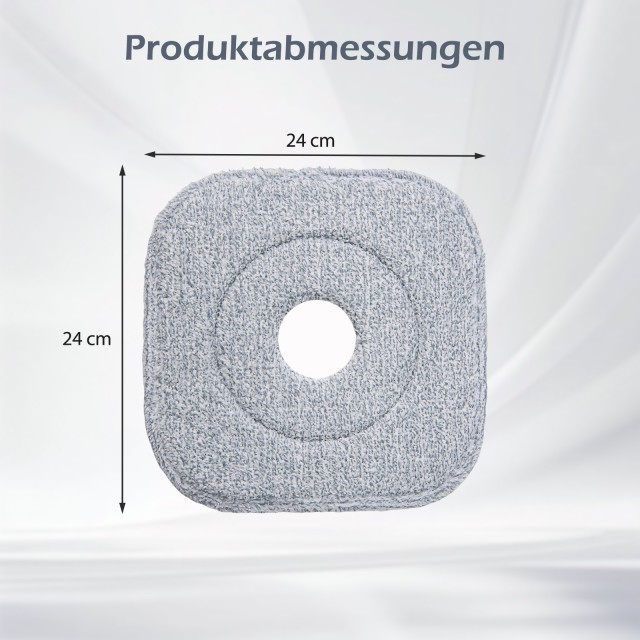 Costway Υψηλής Ποιότητας Κεφαλή Σφουγγαρίστρας Μικροϊνών 24,5 x 24,5 εκ. για Αποτελεσματικό Καθαρισμό CL12081