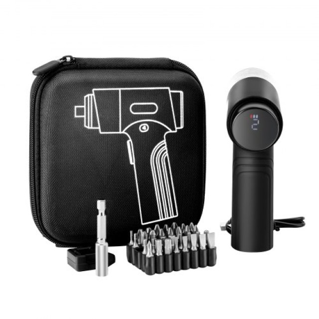 VEVOR Ασύρματο Ηλεκτρικό Κατσαβίδι με 32 Μύτες και LED Φωτισμό DDLSD4V2000ML2DJ4001V9