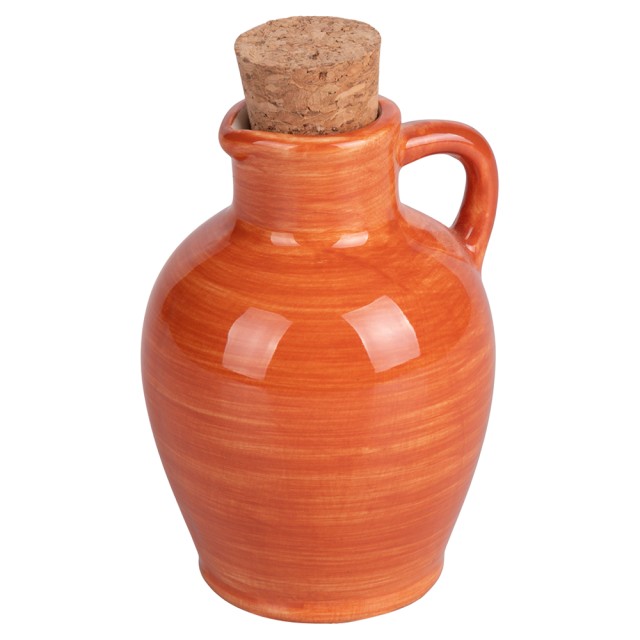 Villa dEste Home Μίνι Κεραμική Λαδόκολλα 95 ml με Πώμα Φελλού σε Χρώμα Dulce de Leche - Μοναδικό Design 5921798