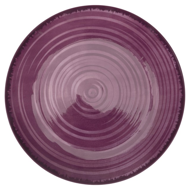 Villa DEste  Σετ 6τμχ Ρηχό πιάτο από πορσελάνη Baita Purple 5922831