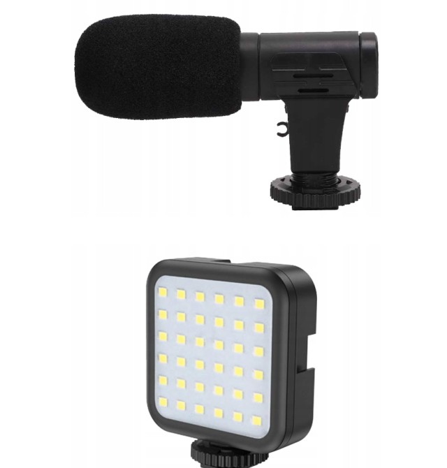 Vlogging Kit - Πλήρες Σετ Δημιουργίας Περιεχομένου Τρίποδο ,Λάμπα LED , Μικρόφωνο και Τηλεχειριστήριο 5907451365052 Verk Group