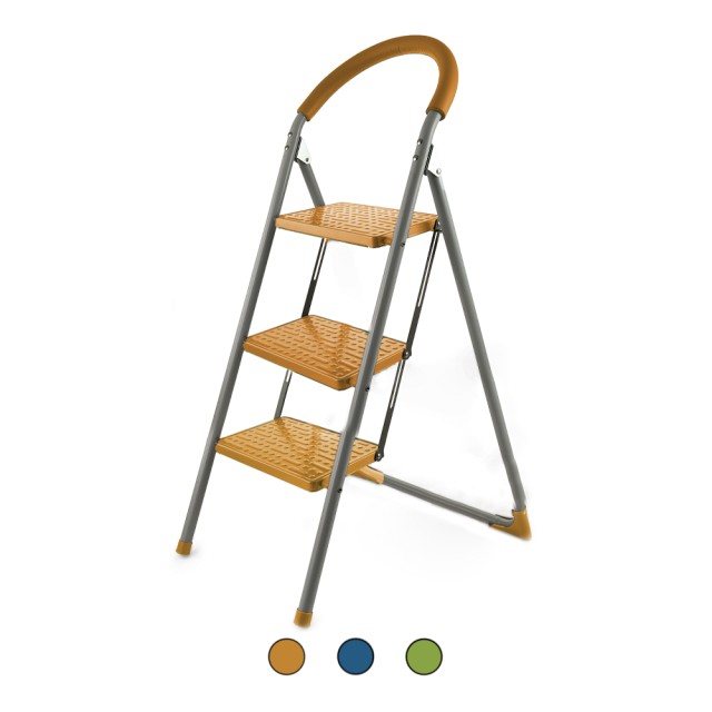 Galileo Σκάλα αναδιπλούμενη 3 σκαλοπάτια από σίδερο Sordine 5919138 Τυχαία Επιλογή Χρωμάτων