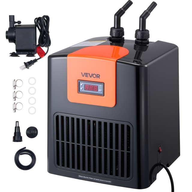 VEVOR Ψυγείο Ενυδρείου 200L 0.1 HP για Υδρονική και Ενυδρεία YGLNJ01HPHS06NRGF001V2