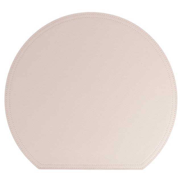 Villa dEste Home Σετ 6 τμχ Διπλής Όψης Σουπλά Ημικύκλιο 365x33 cm από PVC σε Χρώμα Κρέμα Horeca Ivory 5921706