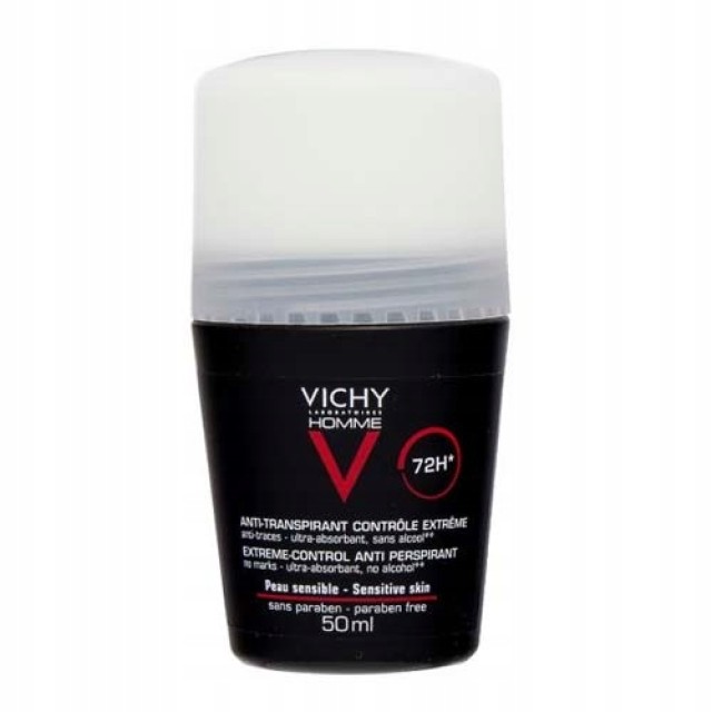 Vichy Ανδρικό Αποσμητικό Roll-On με Αντιιδρωτική Δράση 72 Ωρών 3337871320362