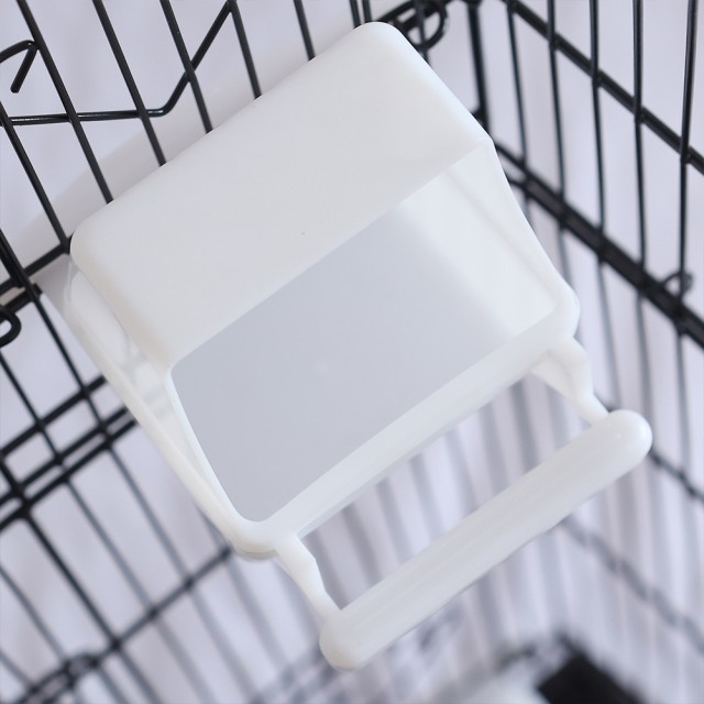 BAKAJI  Μαύρο Κλουβί Πουλιών για Παπαγάλους με Ανοιγόμενη Οροφή 46x35x148 εκ.  02840262