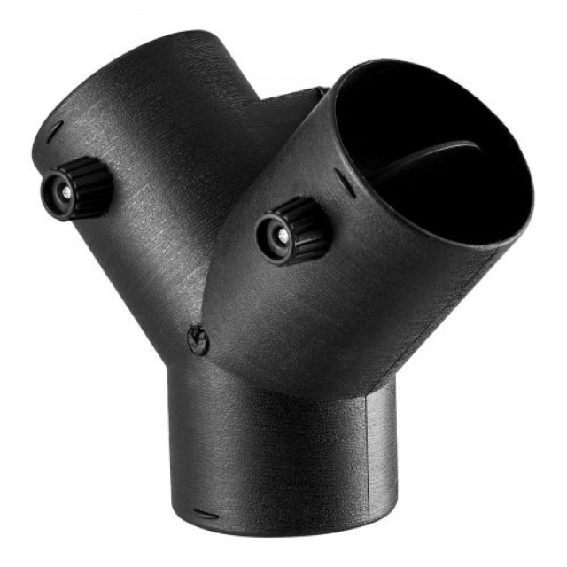 VEVOR Σύνδεσμος Θέρμανσης Ντίζελ 75mm, Αξεσουάρ 3 Δρόμων Y, για Σωλήνες Αεραγωγών με Δύο Περιστρεφόμενες Βαλβίδες 90°, Μαύρη Σύνδεση για Συστήματα 2KW 5KW 8KW QGPJCFGLJQSTU3AUI001V0