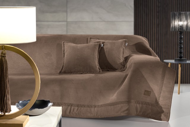 Guy Laroche Ριχτάρι Καναπέ Rubicon Latte (Τετραθέσιος) 180x350, 1133086224039