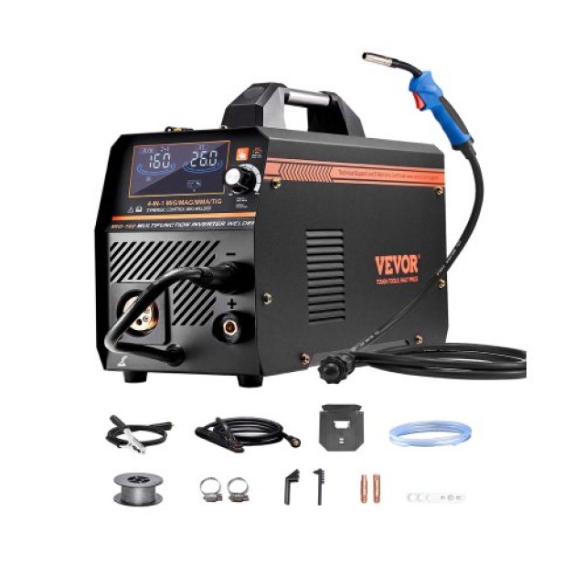 VEVOR Συγκολλητής MIG 160A 4-σε-1 Αερίου/Flux Core MIG/Stick/Lift TIG MIGYXHJ4H1165KC80V2
