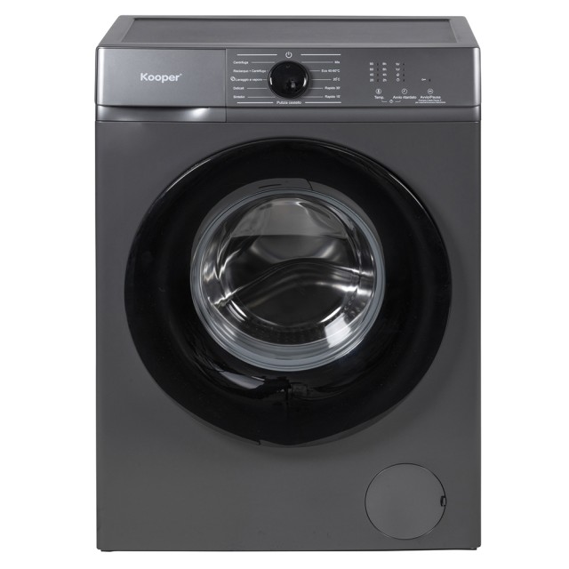Kooper Πλυντήριο 8 Kg slim 11 αυτόματα προγράμματα 1200 RPM γκρι Kooper 5920738