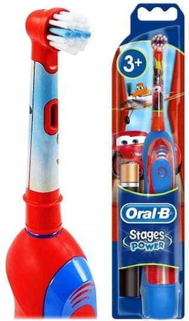 Oral-B Ηλεκτρική Οδοντόβουρτσα Stages Power Cars για Παιδιά 3+ Ετών - Κόκκινη 4210201293873-Cars
