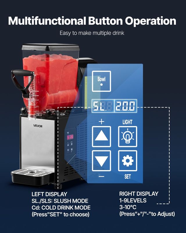 VEVOR Επαγγελματική Μηχανή Γρανίτας 6L Self-Cleaning 250W, 1GSJBXRJHS16TNJXG001V2