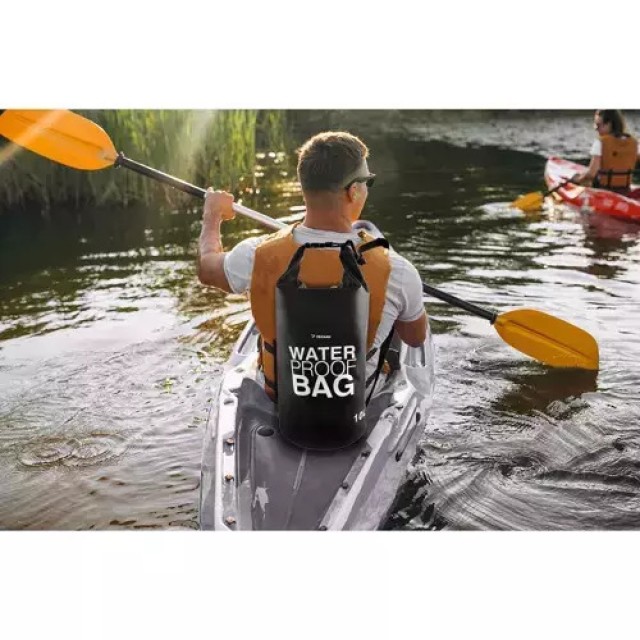 Αδιάβροχη Τσάντα PVC 10lt 50,5 x 42,5cm– Μαύρο 23565 Trizand