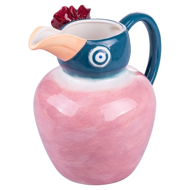 Villa DEste  Κανάτα pappagallo 2,2 L από χειροποίητη πορσελάνη ζωγραφισμένη στο χέρι Tuca Tuca 2188748