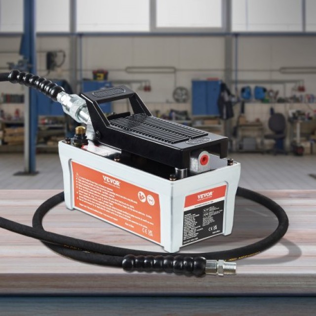 VEVOR Υδραυλική Αντλία Αέρος 10,000 PSI, 1/2 Γαλ, Γκρι  HSMJTELECTRIC8F6HV0
