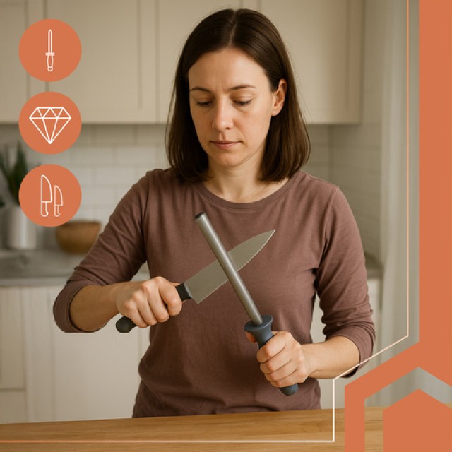 Ruhhy Ακονιστήρι Μαχαιριών Ακριβείας με Διαμαντένια Κοπτική Επιφάνεια 26153