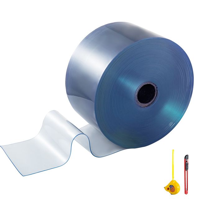 VEVOR Κουρτίνα πόρτας PVC λεια, 200 mm x 2 mm x 50 m PVCML200X2X50JZ01V0