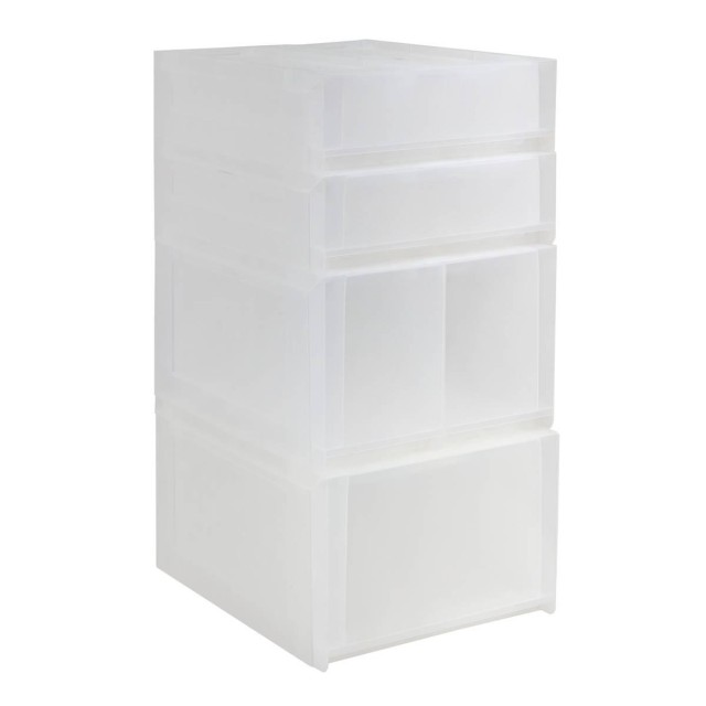 5FIVE Simply smart Πύργος Αποθήκευσης Tide N Stack με 4 Συρτάρια - Διαφανές 55x30x40εκ 212762