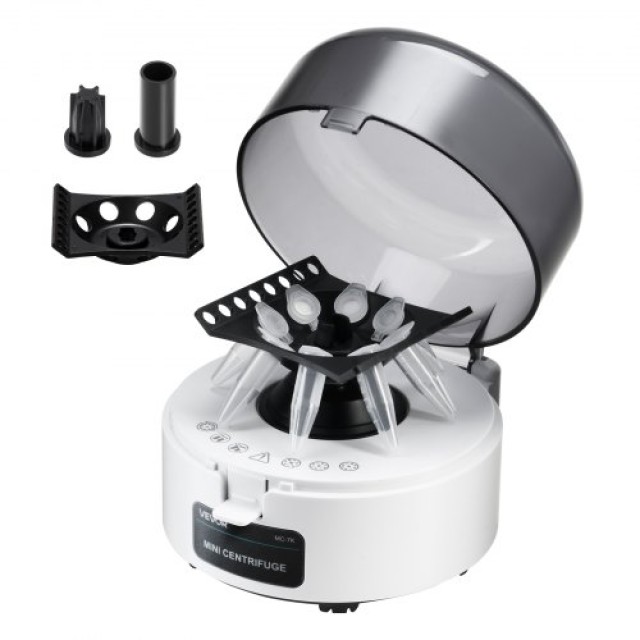 VEVOR Μίνι Φυγόκεντρος 7000rpm με 2-σε-1 Ρότορα για 0.2/1.5/2ml Δοκιμαστικούς Σωλήνες MNLXJ2ML0000T28X9001V2