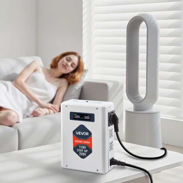 VEVOR 3000VA Βαρέως Τύπου Μετατροπέας Τάσης 110V σε 220V (2400W max) DXDYZHQSY2205XVNZ001V7