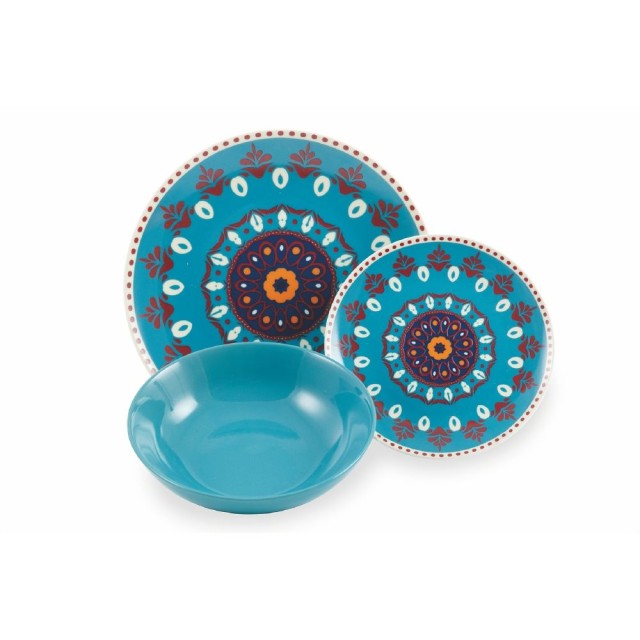 Villa DEste  Σετ πιάτων 18 τεμαχίων από πορσελάνη για 6 διαφορετικά άτομα Shiraz 5909273