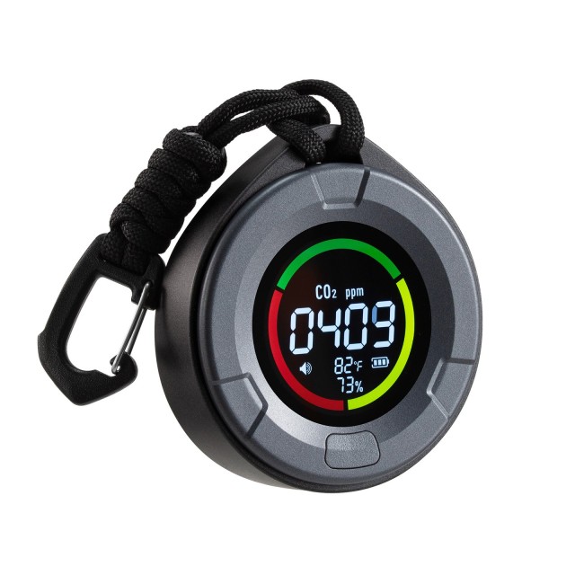 VEVOR Φορητός Ανιχνευτής Διοξειδίου του Άνθρακα με Οθόνη Θερμοκρασίας και Υγρασίας EYHTJCQEYHTJ84JIU001V9