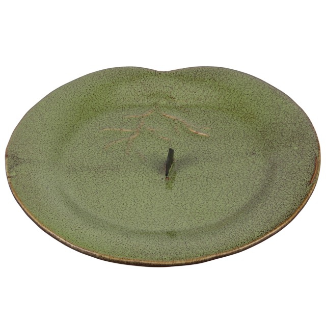 Villa dEste Home Πορσελάνινη Βάση για Σπιράλ Κατά των Κουνουπιών Φύλλο 19x25 cm Πράσινο Jungle 5918676