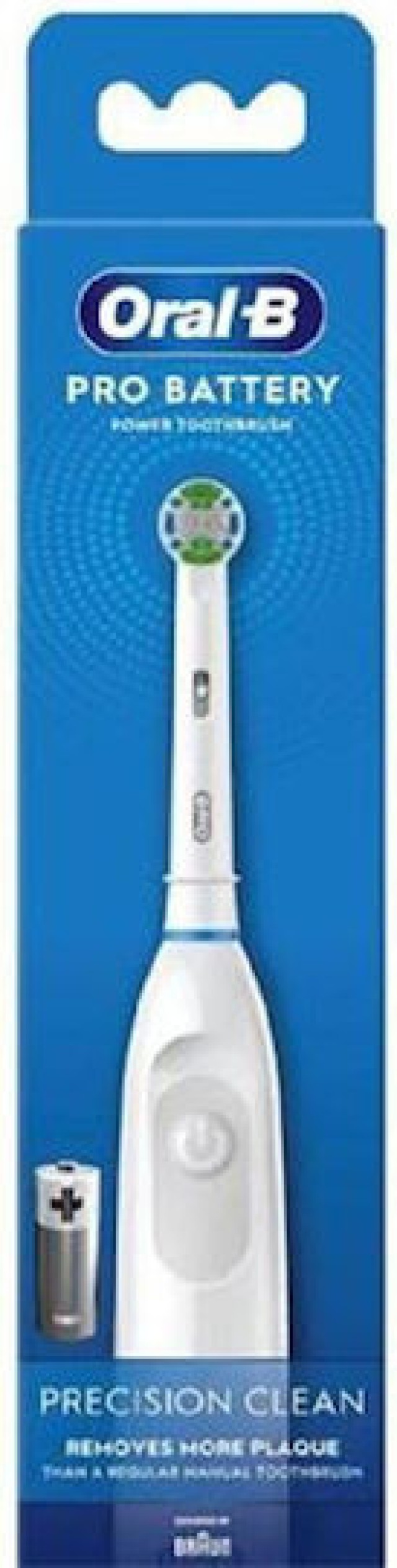 Oral-B Pro Battery Precision Clean Ηλεκτρική Οδοντόβουρτσα Μπαταρίας Λευκή 4210201409748