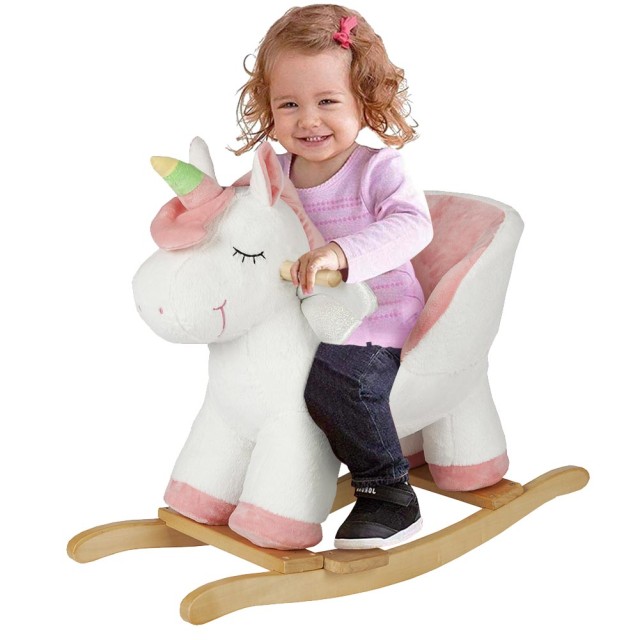 BAKAJI Παιδική Λούτρινη Κούνια Μονόκερος με Ήχους 02826075