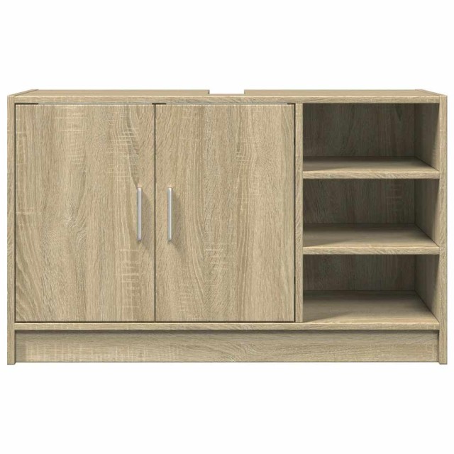 vidaXL Ντουλάπι Νιπτήρα Μπάνιου 90x29x55 cm σε Χρώμα Δρυ Sonoma με Άφθονο Αποθηκευτικό Χώρο 848124