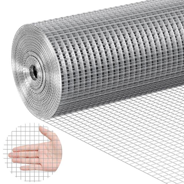 VEVOR Γαλβανισμένο Συγκολλητό Πλέγμα 12,7 mm 1220 x 30,48 m 19 Gauge DXGSWL19GA48S4HNC001V0