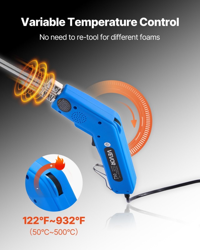 VEVOR Ηλεκτρικό Κόφτη Αφρού 200W 50℉ - 500℉ SCPMQGJ200W8ZXD75001V2