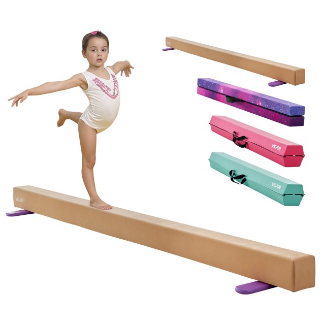 VEVOR Επίπεδη Δοκός Ισορροπίας 8FT (240cm), Κίτρινη BKSJPHM8FT4IC4RXL001V0